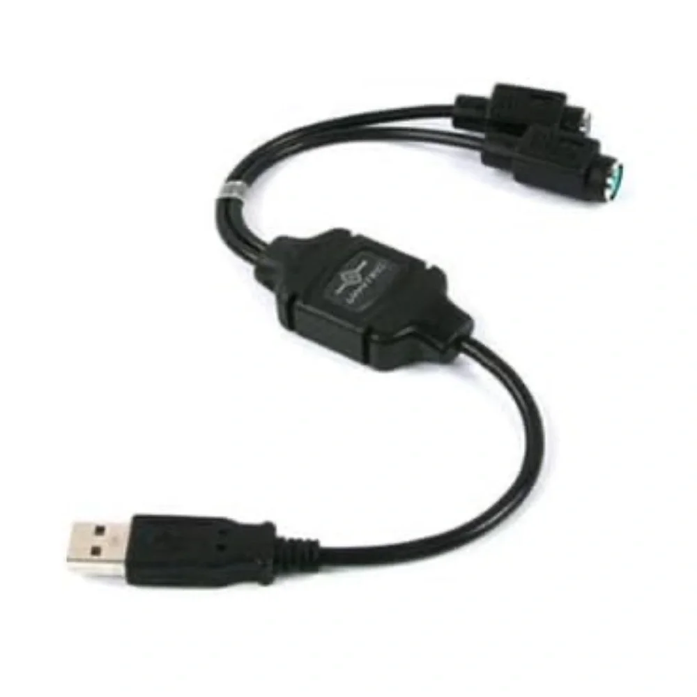 New USB to Dual PS/2 Keyboard/Mouse Converter Cable Active Adapter, USB